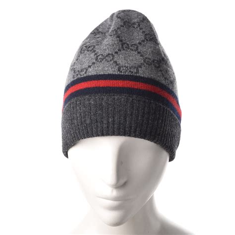 grey gucci beanie|gucci hat men grey.